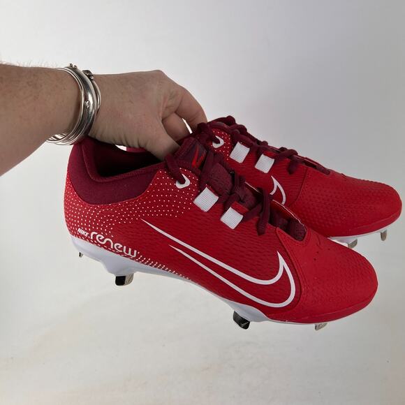 Nike Hyperdiamond fast pitch softball cleats women’s 7.5 red white NEW no box - Picture 10 of 11